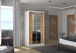 Liugustega Riidekapp DRAGONIS 100 100x200x58 Valge