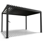Pergola Tahiti 3x4 m antratsiit lamellkatus ja terasraam