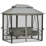 Aiakiik varikatusega 256x172x248 tumehall