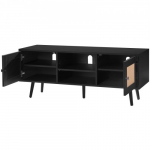 TV alus ustega 120x40x49 cm must rotang