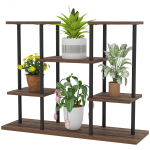Puidust lillealus 80 &times; 24 &times; 61,5 cm must 4 tasandit