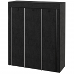 Riidest riidekapp 125x43x162.5 cm helehall 8 riiulit
