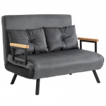 Lahtik&auml;iv diivanvoodi 102x73x81 cm tumehall samet