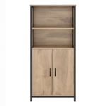 Vannitoakapp 35 x 60 x 124,5 cm pruun avatud sektsioonidega