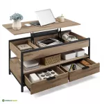 Diivanilaud sahtliga 100x50x48 cm pruun hoiuruumiga