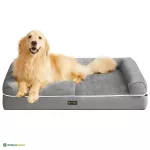 Koera pesa 106 x 80 x 25 cm helehall vahtpolstriga