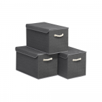 Hoiukastide komplekt 3 tk 50 x 30 x 30 cm hall