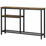 Konsoollaud 120x23x75 Pruun ja Must