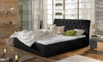 Voodi Milano 140x200 160x100x223 cm Must