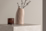 Ernst vaas 23 &times; 12 &times; 9 cm hele roosa keraamiline