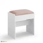 Tualettlaua tool 45x28,6x49,5 cm valge roosa velvetiste