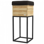 Lillekast 22x22x54 cm Looduslik Puit