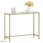 Konsoollaud kuldne 100 x 35 x 80 cm klaas ja metall