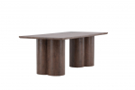 Ovaalne s&ouml;&ouml;gilaud Olivia 100x210 cm Mocca MDF viimistlus