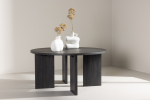 &Uuml;mmargune diivanilaud Asker&ouml;n l&auml;bim&otilde;&otilde;t 80 cm Must FSC MDF