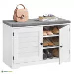 Esikupink 35,5 &times; 81 &times; 52,5 cm valge pehme iste