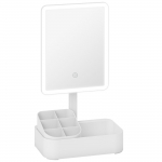 Meigipeegel valgustusega valge LED 22 x 13,8 x 38 cm