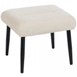 Taburet 45x41x38 cm valge &scaron;enillpolstriga 120 kg