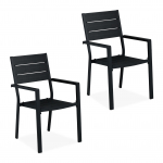 Aiatoolide komplekt 90 x 53,5 x 59 cm must 2 tk HDPE