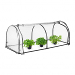 Kasvuhoone 71 x 189 x 78 cm l&auml;bipaistev PVC ja raud