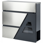 Postkast 37 x 10 x 37 cm tumehall metall lukuga
