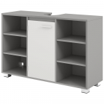 Valamukapp 30 x 90 x 60 cm hall-valge MDF-ist