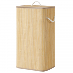 Pesukorv 40 x 32 x 70 cm looduslik bambus kokkupandav