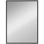 Seinapeegel 76 x 101 cm musta MDF-raamiga klaaspeegel