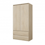 Suur riidekapp 90x180x50 cm Sonoma Tamm