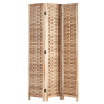 Ruumijagaja 170x120 cm looduslik 3-osaline paravent