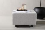 Tumba Bowie 51 x 51 x 32 cm helehall Boucle-polster