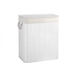 Pesukorv kaanega 100 L bambus valge