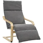 Tugitool jalatoega 67 &times; 90 &times; 105 cm tumehall kiikuv