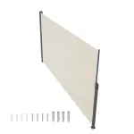 T&otilde;mmatav k&uuml;lgmarkiis 180x350 cm beež pol&uuml;ester veekindel v&auml;liprivaatsusekraan