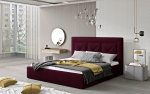 Voodi Cloe 200x200 220x93x223 cm Tume Lilla