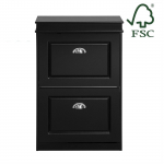Jalatsikapp FSC must 53 x 24 x 82 cm MDF-kapp esikusse