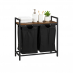 Pesukorv sorteerimiseks 72x73x33 cm riiuliga