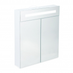 Peeglikapp 67 x 60 x 12 cm valge LED pistikupesa