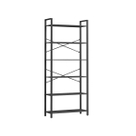 K&otilde;rge raamaturiiul 30 x 80 x 186 cm must