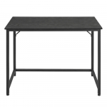 Arvutilaud 50 &times; 100 &times; 75 cm must terasraamiga t&ouml;&ouml;laud