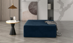 Puhvet Kelim 83x83x42 cm Tume Sinine