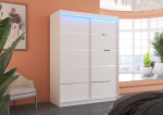 Riidekapp LUFT 150 150x200x58 cm Valge