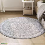 &Uuml;mmargune vaip 120 cm Boho hall pehme ja pestav