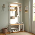Esiku nagi 30 x 85 x 180.5 cm tamm-valge istmega
