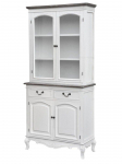 Vitriinkapp Rimini 90 x 190 x 40 cm valge 4 riiulit
