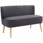 Diivan 117 x 56,5 x 77 cm tumehall 2-kohaline puitraam