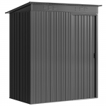 Metallist aiamaja 159 x 106 x 181 cm tumehall teras