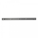 Riidenagi Padova 70x5x2 cm must puit ja 5 metallkonksu