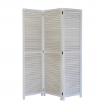 Ruumijagaja puidust vahesein 170x120 cm valge 3-osaline