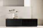 TV alus Lugo 180x45 cm must MDF avatud riiul